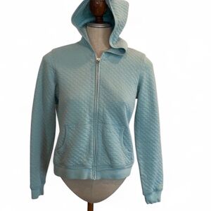 Gap green quilted hoodie jacket sweatshirt women S